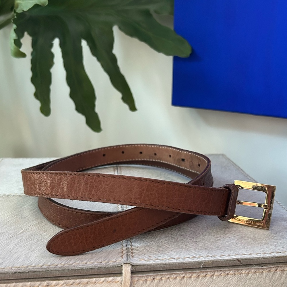 Vintage Dolce & Gabbana Leather Belt
